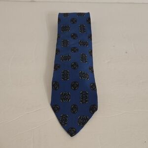 Dior Purple and Gold Patterned Tie